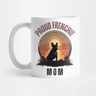 Vintage Sunset Proud Frenchie Mom Mug